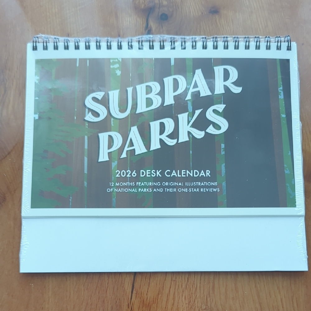 Subpar Parks 2026 Desk Calendar